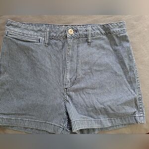 Blue and white shorts